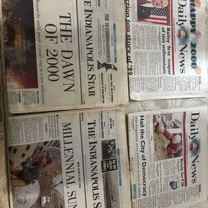 Set of Vintage Indiana Newspaper Collection 2000